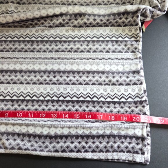 Nautica Cozy Soft Fleece Pajama Top Gray Size Medium EUC - Picture 15 of 15